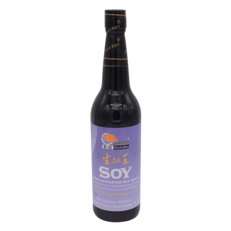 Chain kwo light soy sauce 623ml